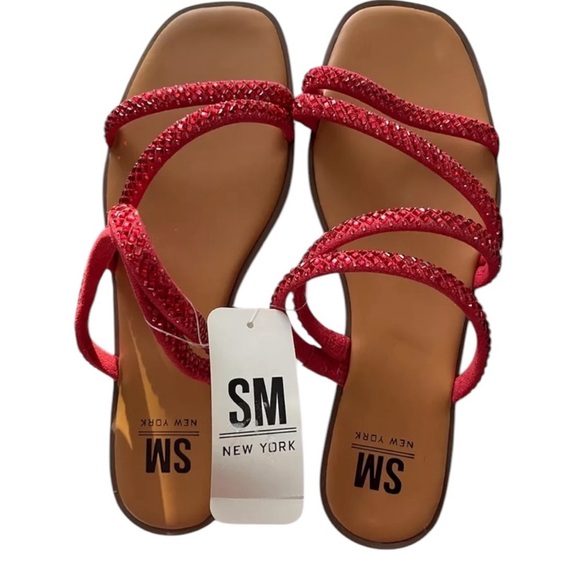 SM New York Shoes - Women’s size 9 pink strap sandals